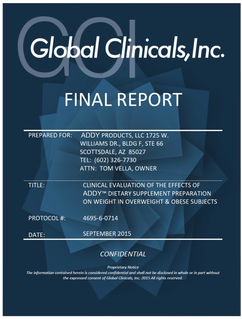 ADDDY Clinical Study by Global Clinicals