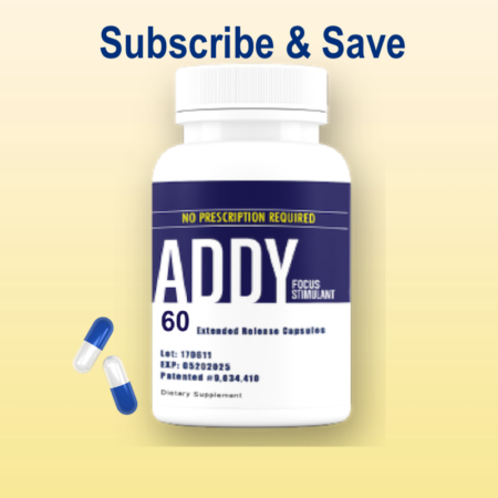 ADDY focus 60 count bottle subscription ADDY website homepage