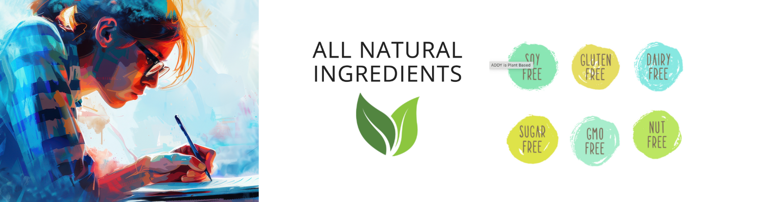 ADDY Focus All Natural Ingredients